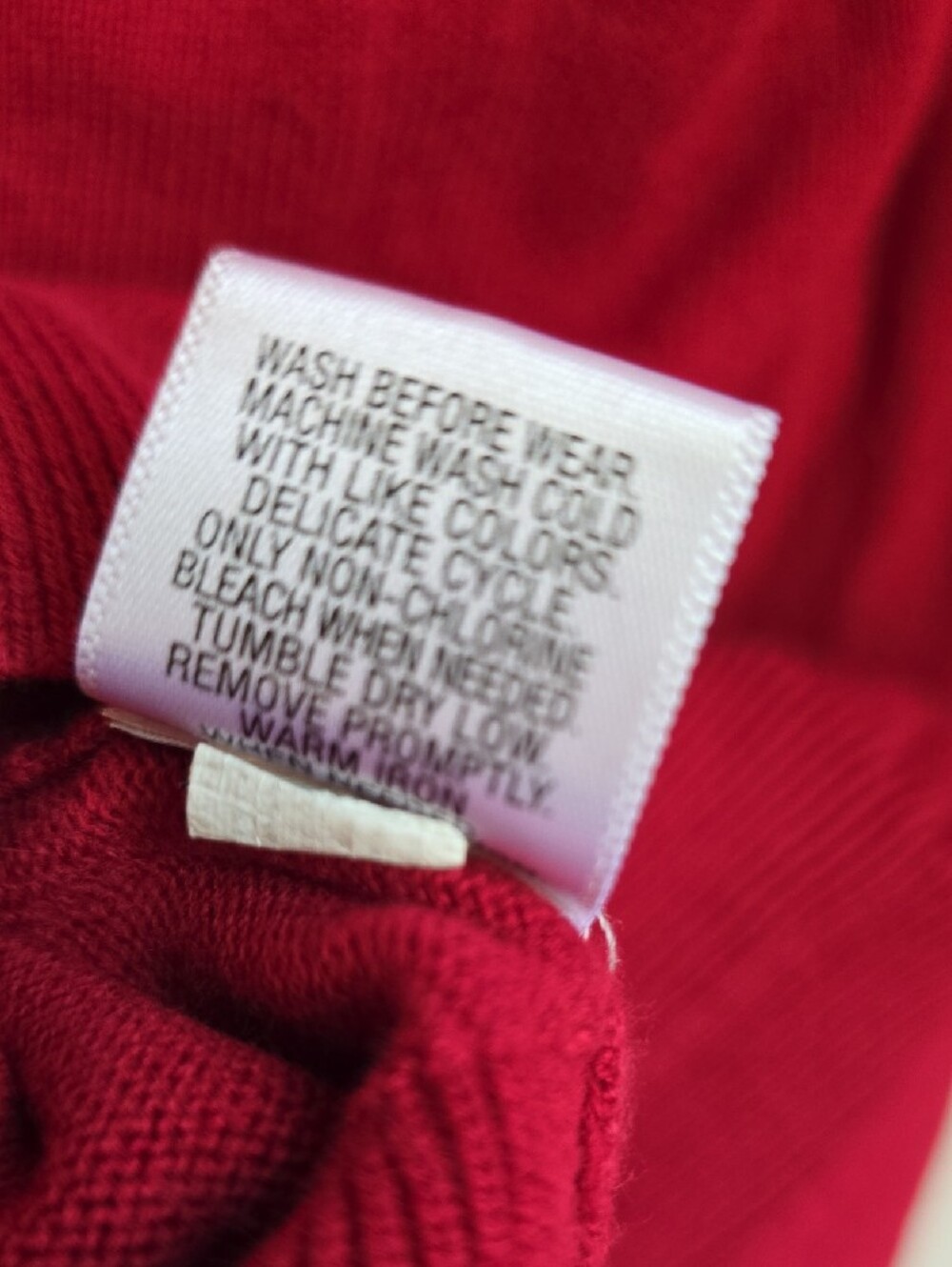 Cherokee Red Ruffle-Front Cardigan Sweater - Picture 7 of 7